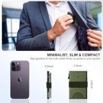 TOYFID Slim RFID Wallet - Minimalist Card Holder