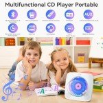Kegaudio Bluetooth CD Player with Speakers & Remote