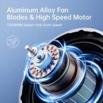 JISULIFE Mini Portable Turbo Fan with 100 Speeds