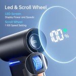 JISULIFE Mini Portable Turbo Fan with 100 Speeds
