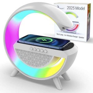 G Lamp Bluetooth Speaker & Wireless Charger Light