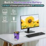 1000X Handheld Microscope with 4K Screen - Purple