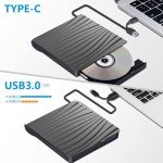 Portable Type-C USB 3.0 External CD/DVD Drive