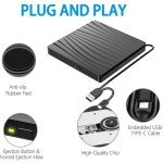 Portable Type-C USB 3.0 External CD/DVD Drive