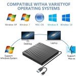 Portable Type-C USB 3.0 External CD/DVD Drive