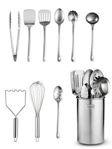 10-Piece Stainless Steel Kitchen Utensils Set