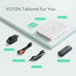 YOTON 16.9" Portable DVD Player with Swivel Screen