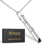 Breathing Necklace for Anxiety Relief in Silver