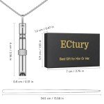 Breathing Necklace for Anxiety Relief in Silver