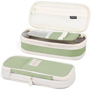 Mamowla Big Capacity Pencil and Pen Case - Light Green