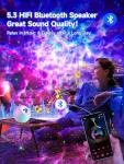 Galaxy Projector Night Light with Bluetooth & Colors