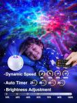 Galaxy Projector Night Light with Bluetooth & Colors