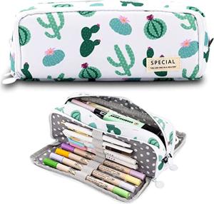 MAMUNU Large Pencil Case with 3 Compartments