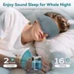 MUSICOZY Sleep Mask with Bluetooth Headphones