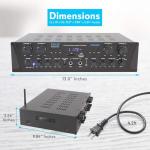 Pyle 500W Bluetooth Mini Amp with Microphone Input