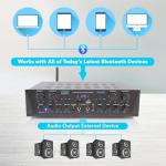 Pyle 500W Bluetooth Mini Amp with Microphone Input
