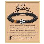 Football Bracelet Gift for Boys and Teens