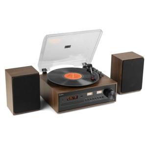 Audizio Boston Bluetooth Vinyl Record Player & Speaker