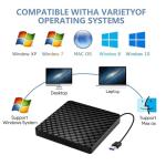 USB 3.0 Portable CD/DVD Drive for Laptops and PCs