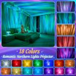 PIKOY Northern Lights Galaxy Projector with Remote