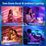 PIKOY Northern Lights Galaxy Projector with Remote