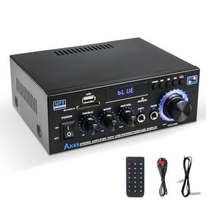 Bluetooth Stereo Audio Amplifier with Remote Control