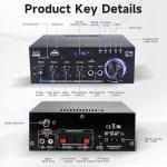 Bluetooth Stereo Audio Amplifier with Remote Control