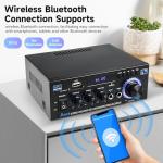 Bluetooth Stereo Audio Amplifier with Remote Control