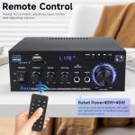 Bluetooth Stereo Audio Amplifier with Remote Control