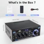 Bluetooth Stereo Audio Amplifier with Remote Control
