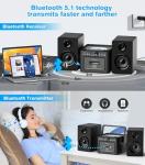 Greadio Bluetooth Home Stereo System with CD & Boombox