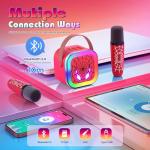Braxel Karaoke Machine with 2 Microphones for Kids