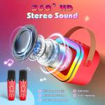 Braxel Karaoke Machine with 2 Microphones for Kids