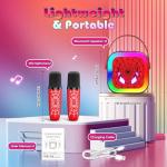 Braxel Karaoke Machine with 2 Microphones for Kids
