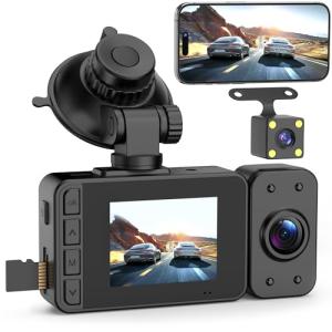 Ginarelo Wireless Dual Lens Dash Cam - 1080P