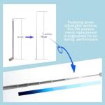 Indoor FM Antenna with 3 Adapters - Silver