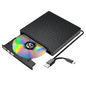 Ultra-Slim Portable CD/DVD Drive with USB-C