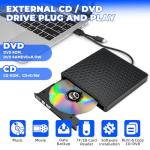 Ultra-Slim Portable CD/DVD Drive with USB-C