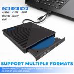 Portable USB 3.0 External CD/DVD Drive for Laptops