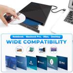 Portable USB 3.0 External CD/DVD Drive for Laptops