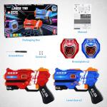Laser Tag Gun Set with LED Score Vests