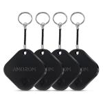 AMOROM Smart Key Finder Bluetooth Tracker - 4 Pack