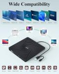 PeroBuno USB 3.0 External DVD Drive for Laptop