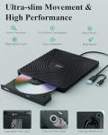 PeroBuno USB 3.0 External DVD Drive for Laptop