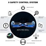 GeekMe 6.5" Hoverboard with Seat, LED Lights