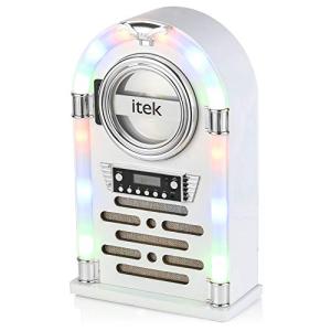 iTek Jukebox: CD Player, FM Radio, Bluetooth (White)