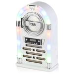 iTek Jukebox: CD Player, FM Radio, Bluetooth (White)