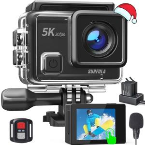 Surfola 5K Action Camera SF430: WiFi, Waterproof