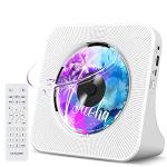 Bluetooth CD Player with HiFi Speakers, FM Radio