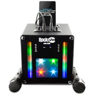 RockJam Bluetooth Karaoke Machine with Microphones & LED